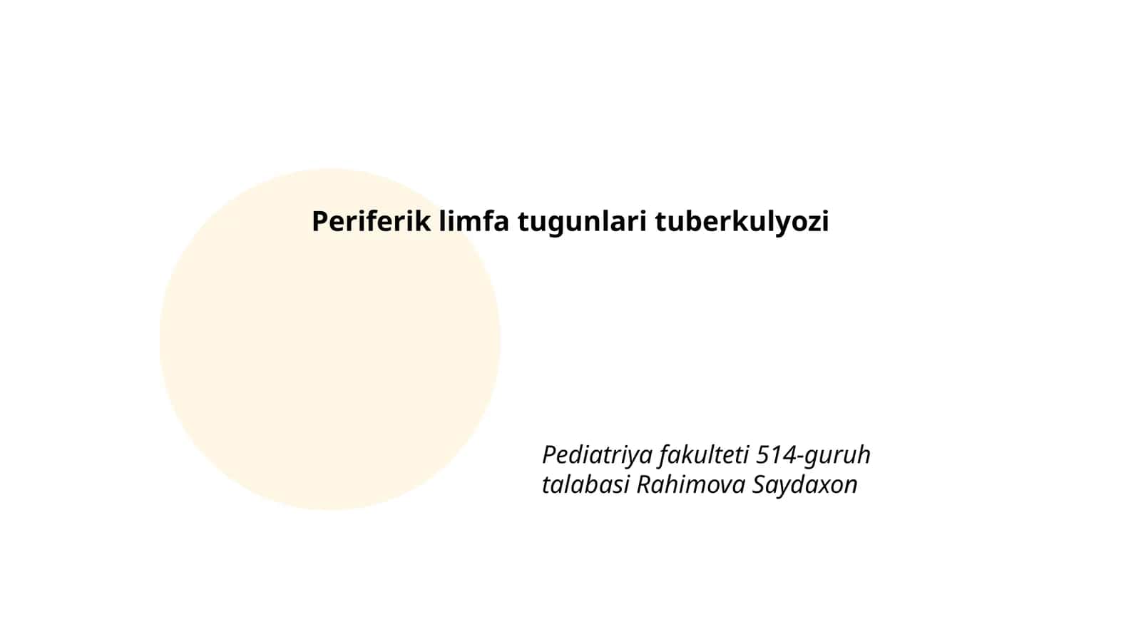 Periferik limfa tugunlari tuberkulyozi 1