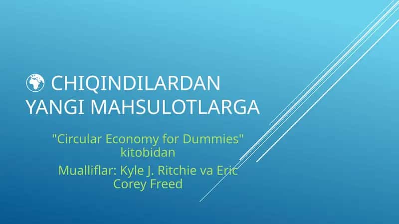 Circular Economy for Dummies kitobi 1