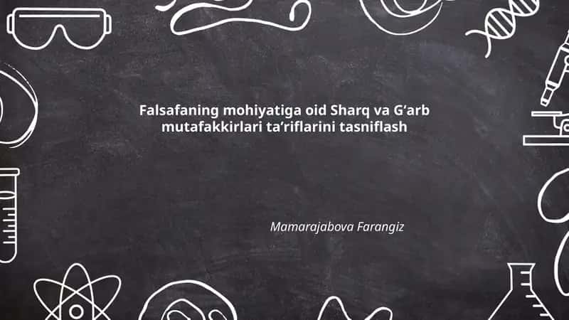 Falsafaning mohiyati 1