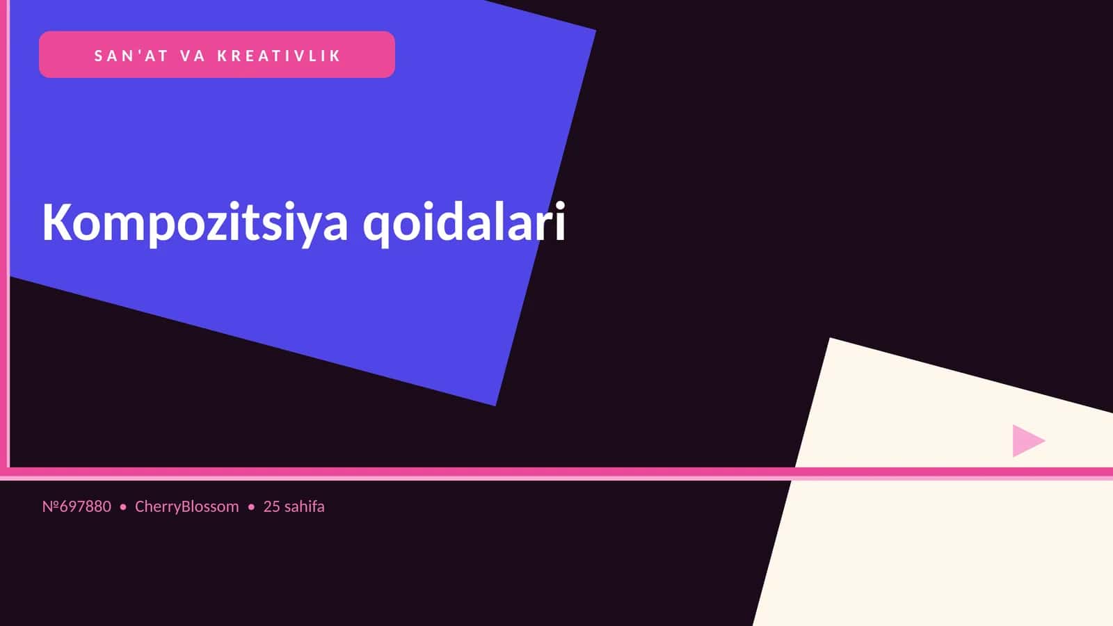 Kompozitsiya qoidalari 1