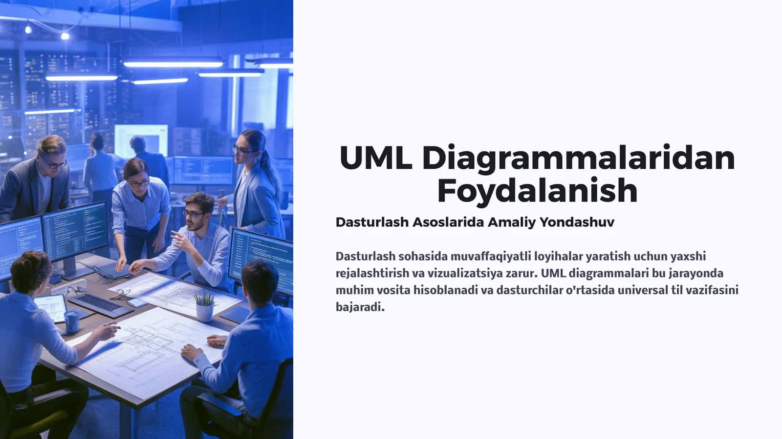 UML Diagrammalaridan Foydalanish 1