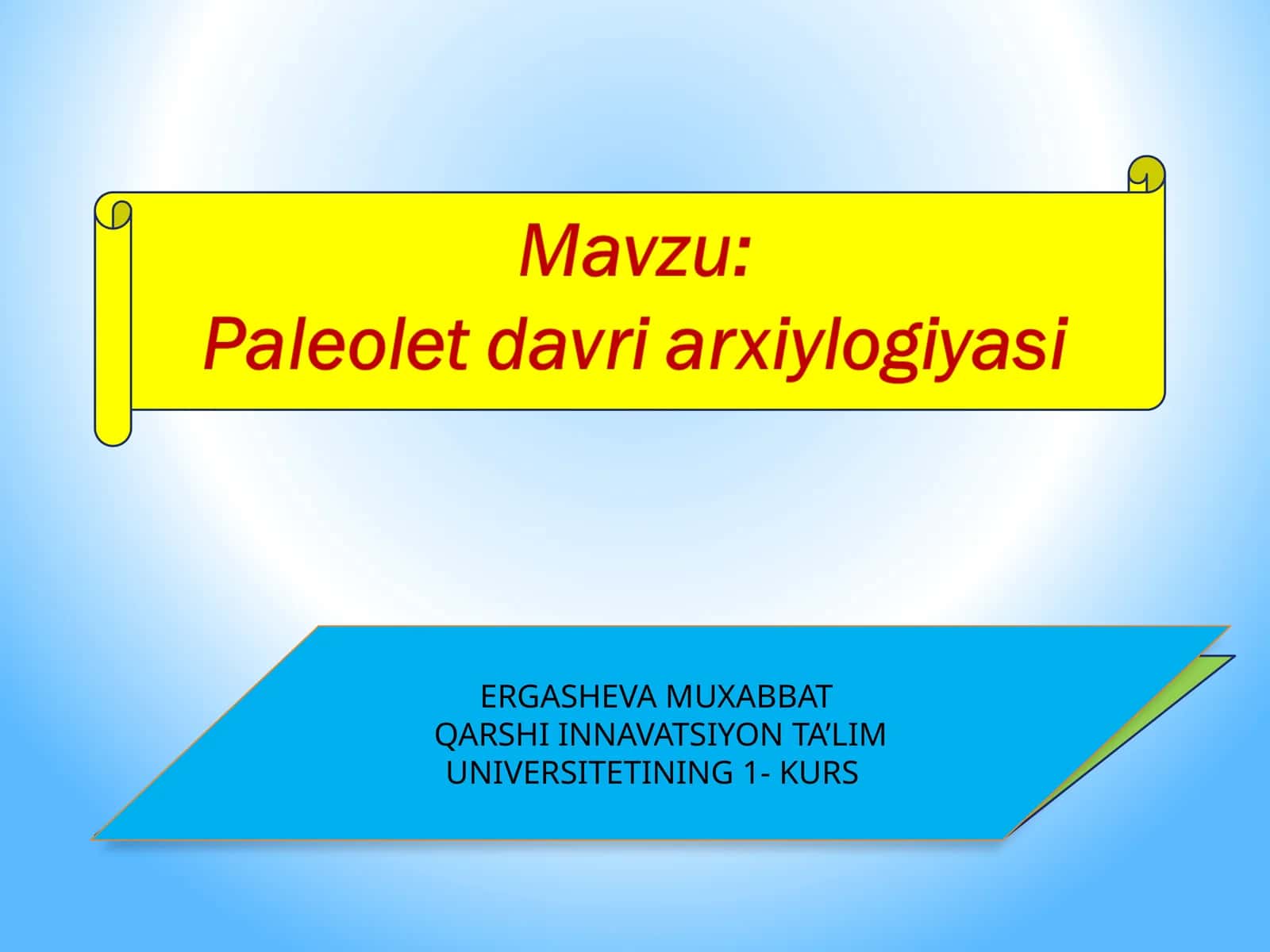 Markaziyosiyo paleolit manzilgohlari 1