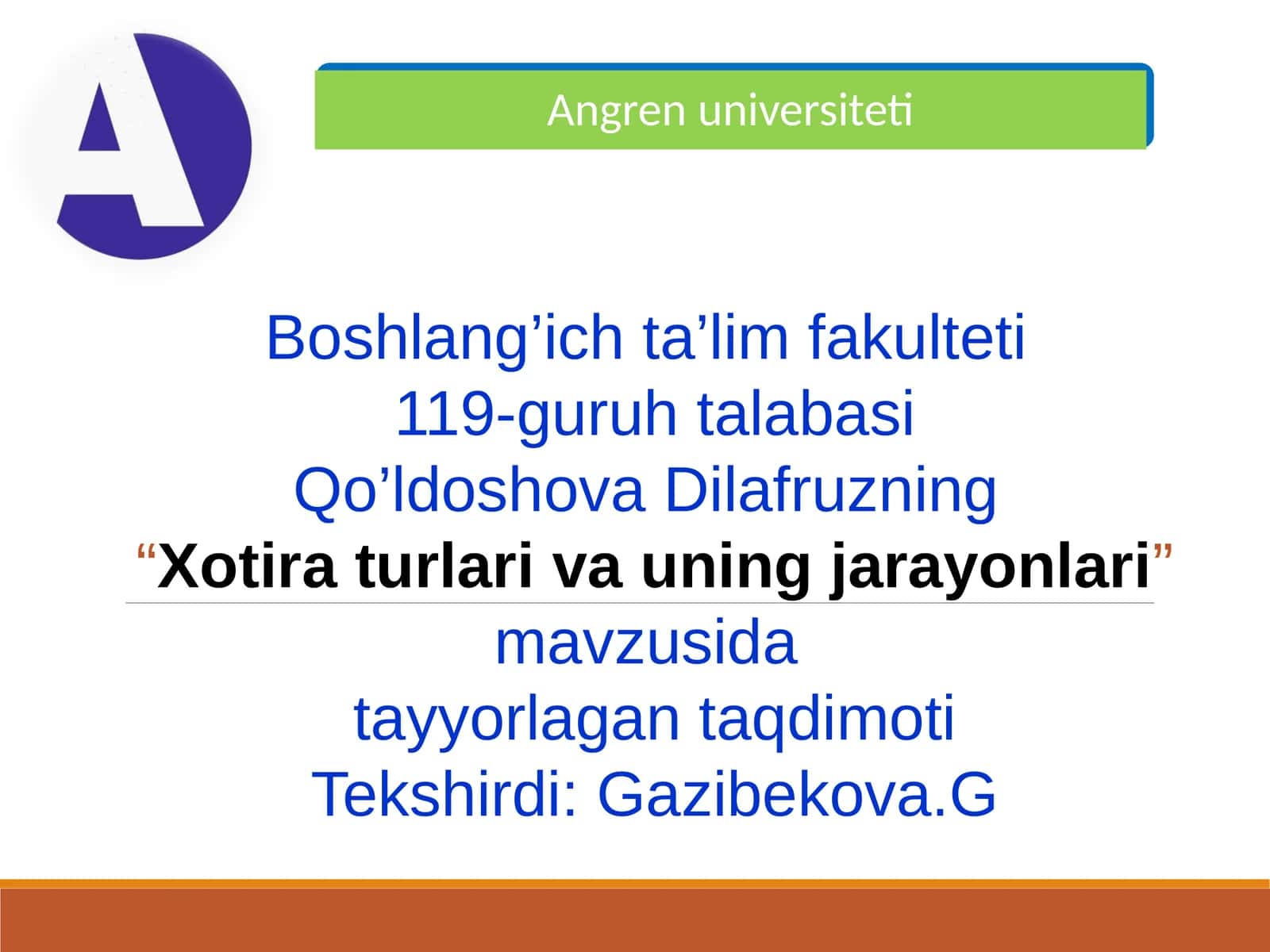Xotiraturlarivauningjarayonlari 1