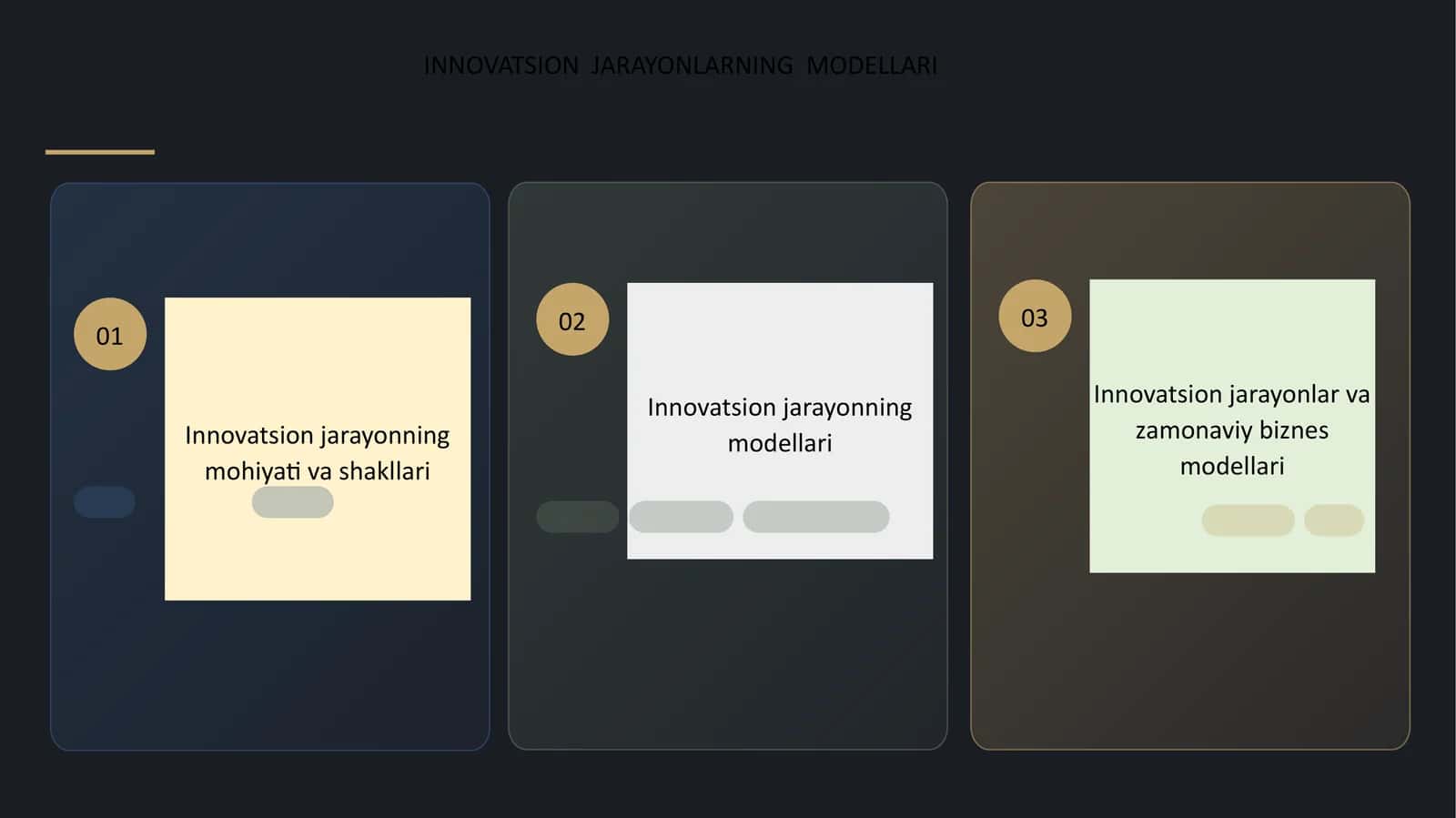 Innovatsion jarayonning modellari 1