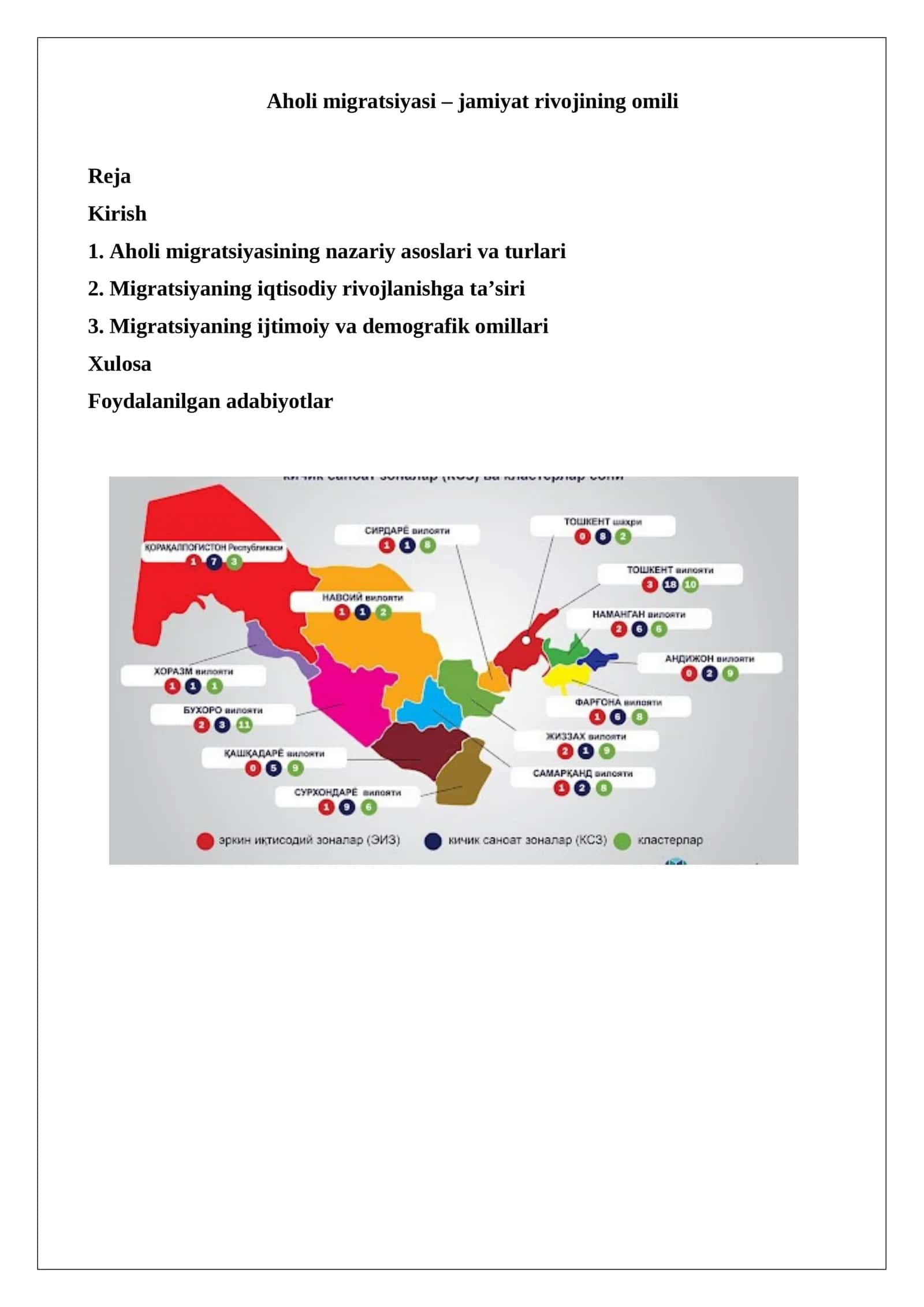 Aholi migratsiyasi – jamiyat rivojining omili 1