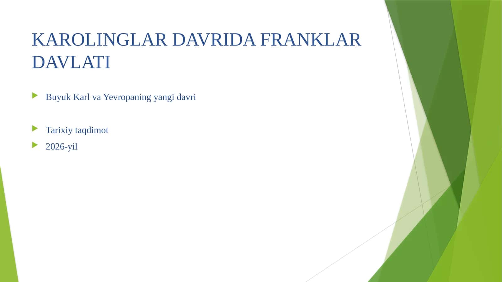 Karolinglar davrida Franklar davlati 1