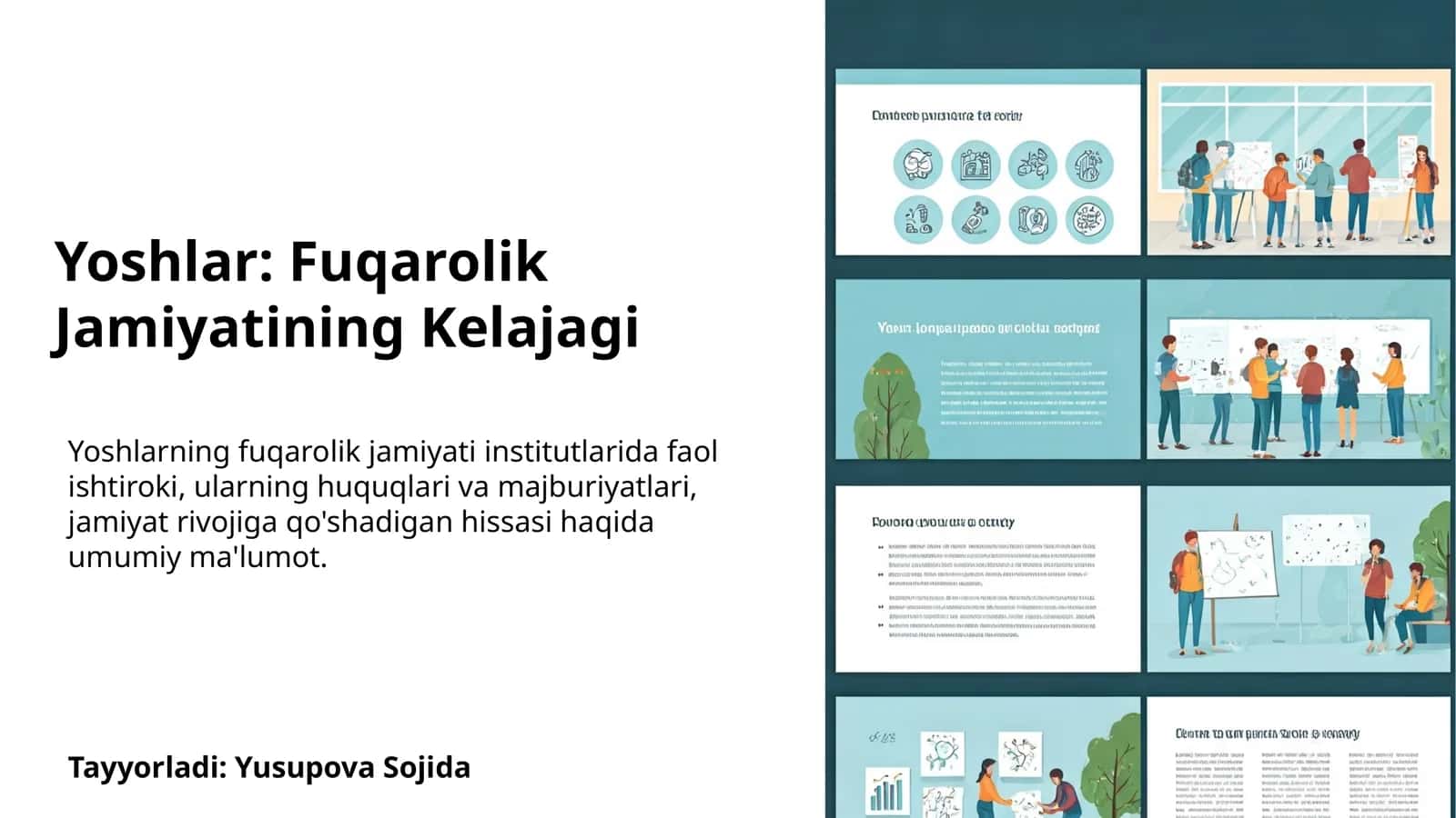 Yoshlar: Fuqarolik Jamiyatining Kelajagi 1