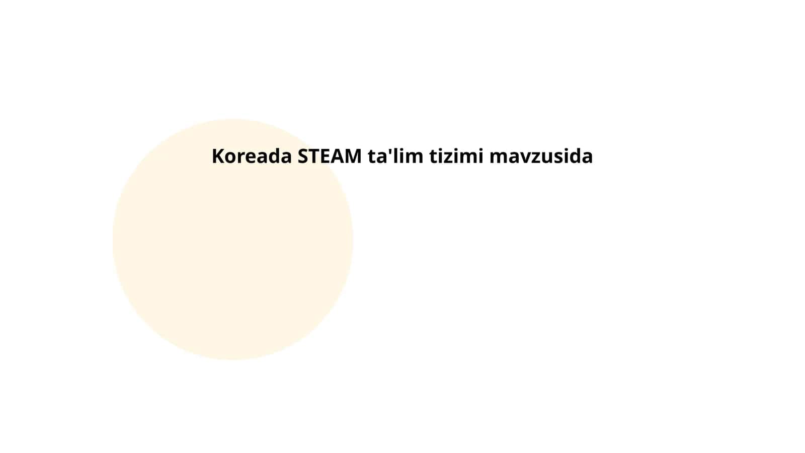 Koreada STEAM ta'lim tizimi 1