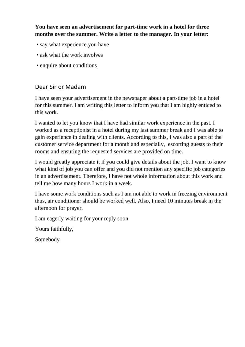 Part-time Job in a Hotel 1