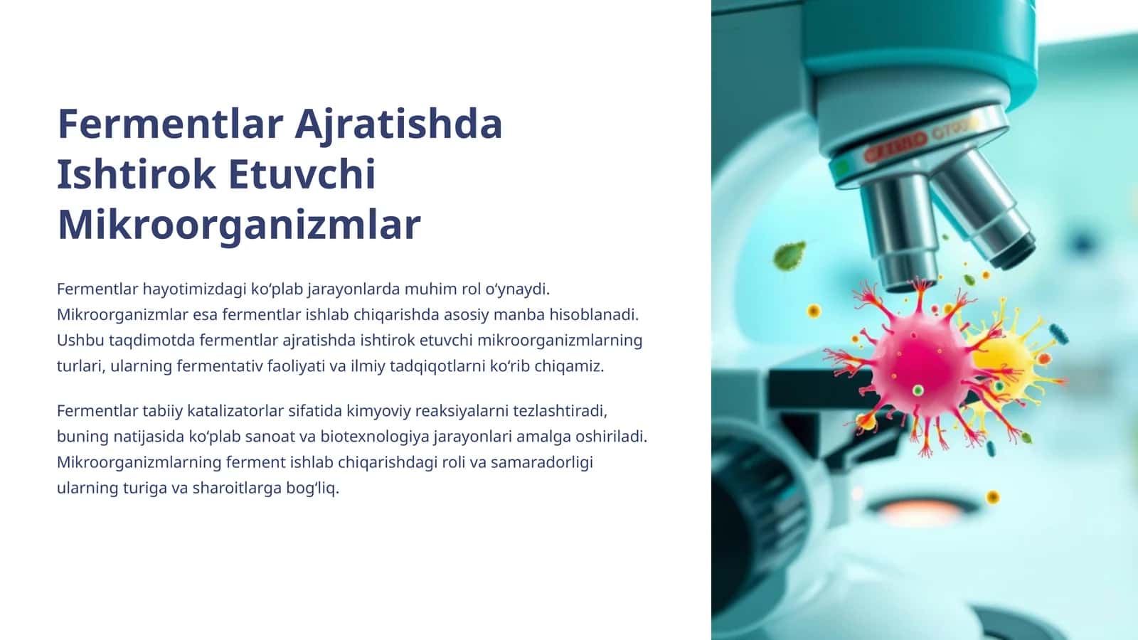 Fermentlar Ajratishda Ishtirok Etuvchi Mikroorganizmlar 1