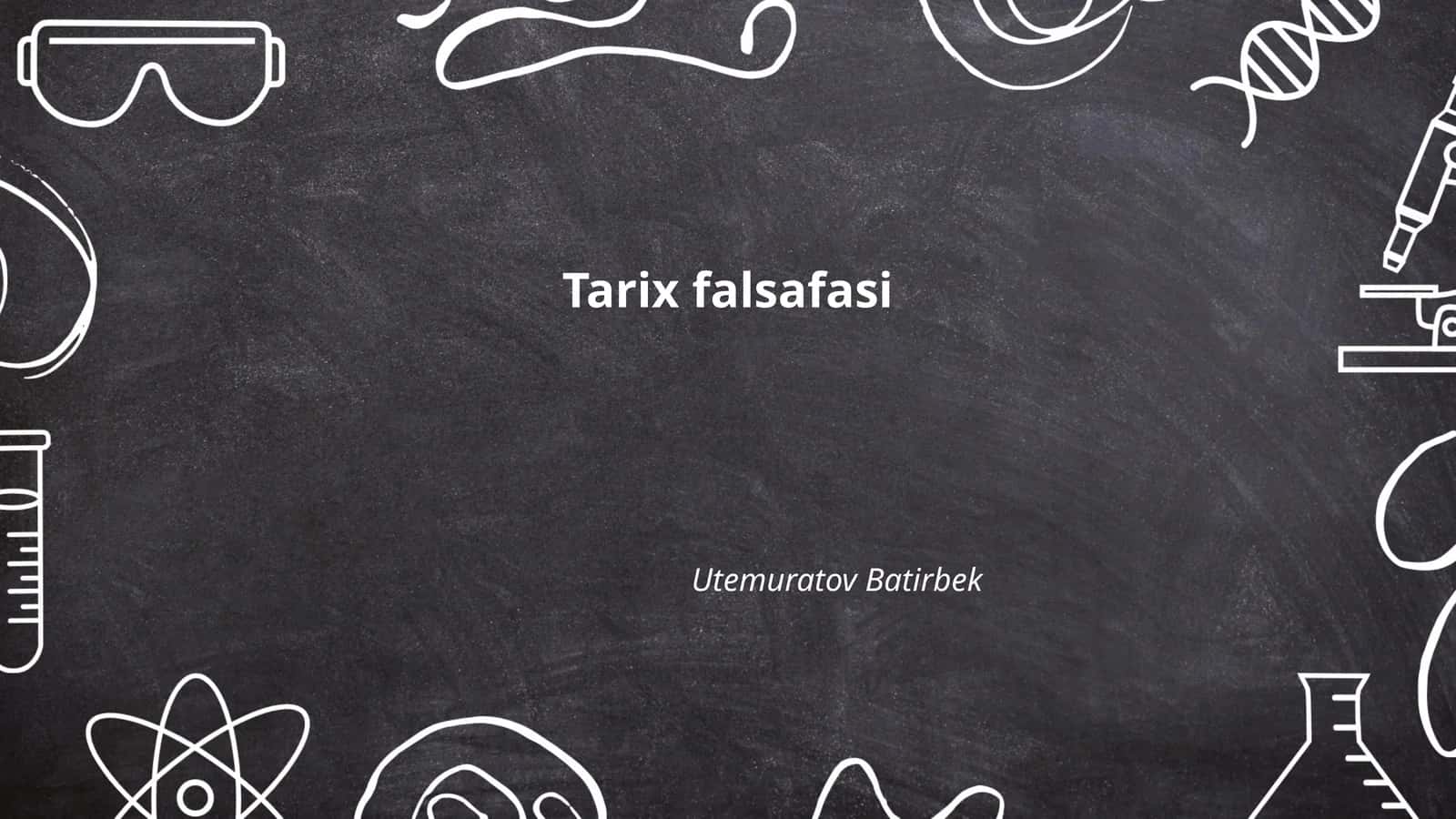 Tarix falsafasi 1