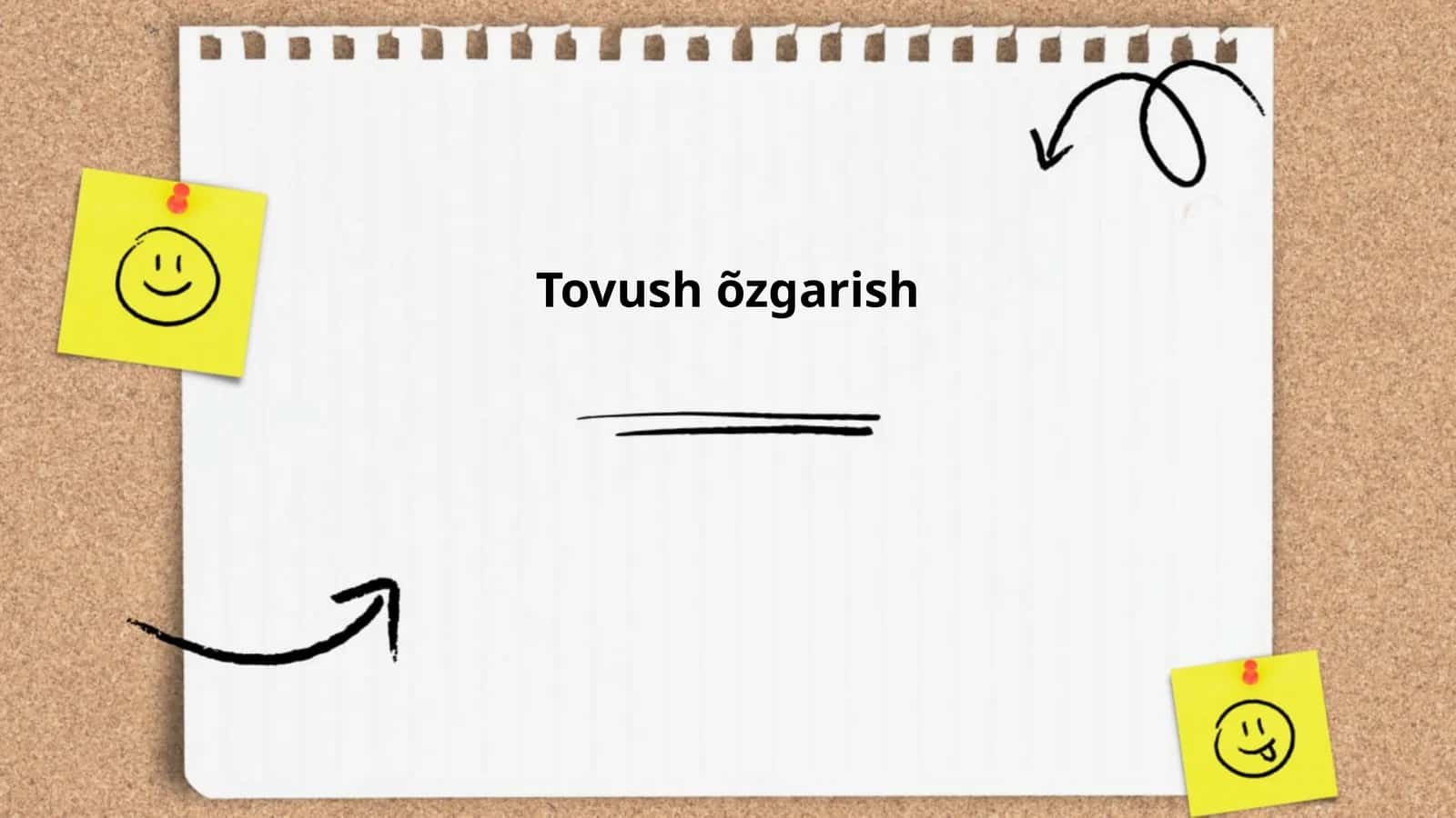 Tovush õzgarish 1