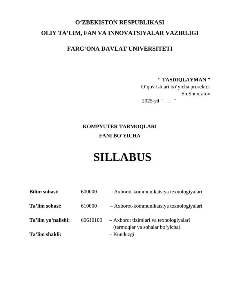 Kompyuter Tarmoqlari 1