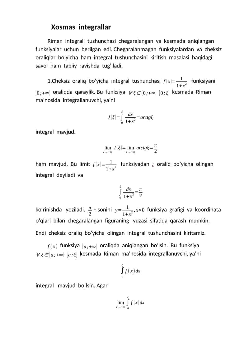 Integral 1