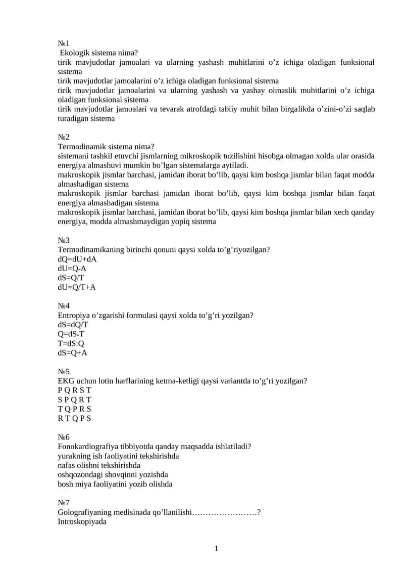 Termodinamik sistema 1