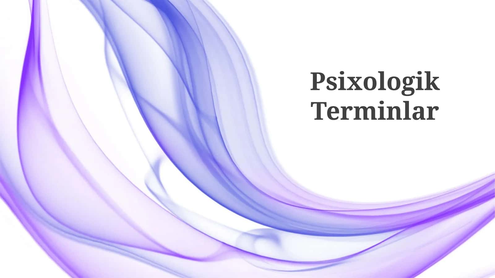 Psixologik Terminlar 1