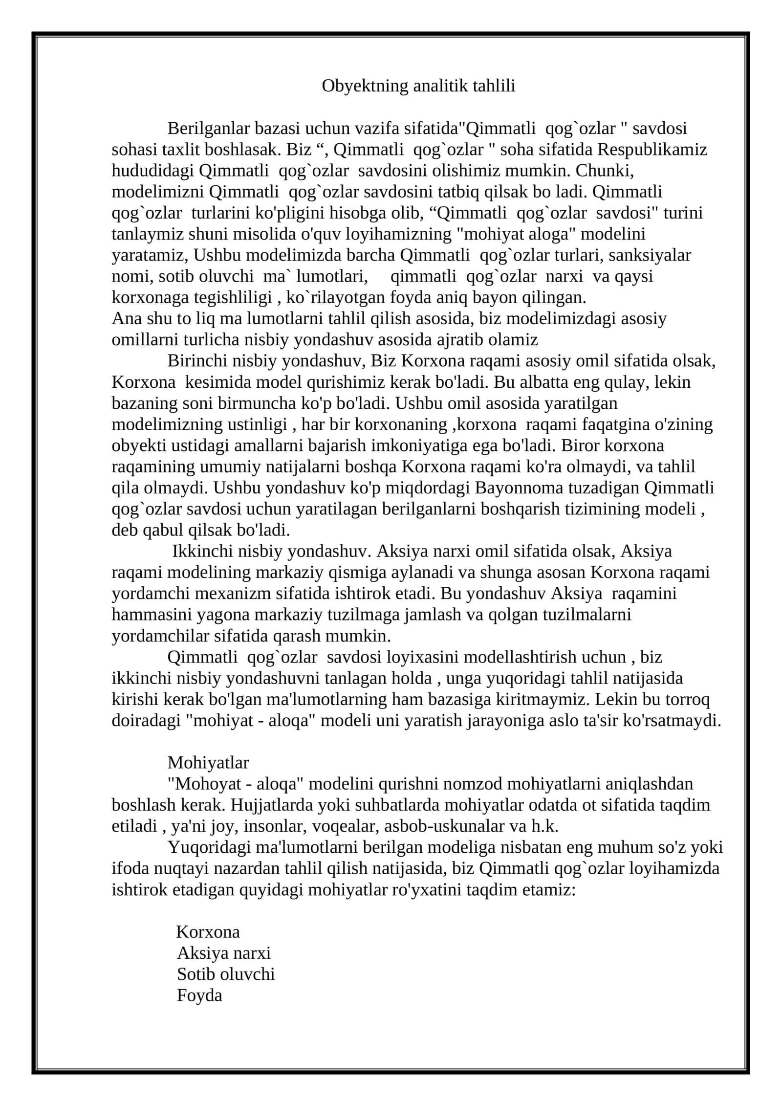 Analitik tahlil 1