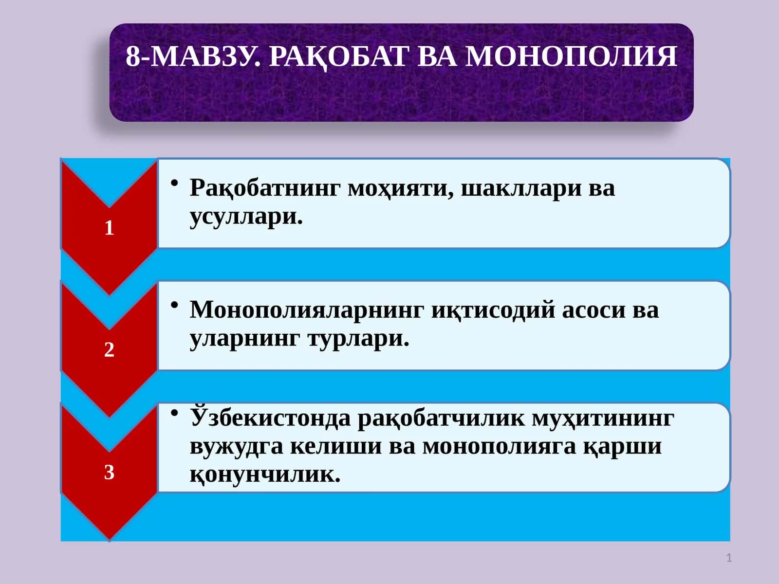 Рақобат 1
