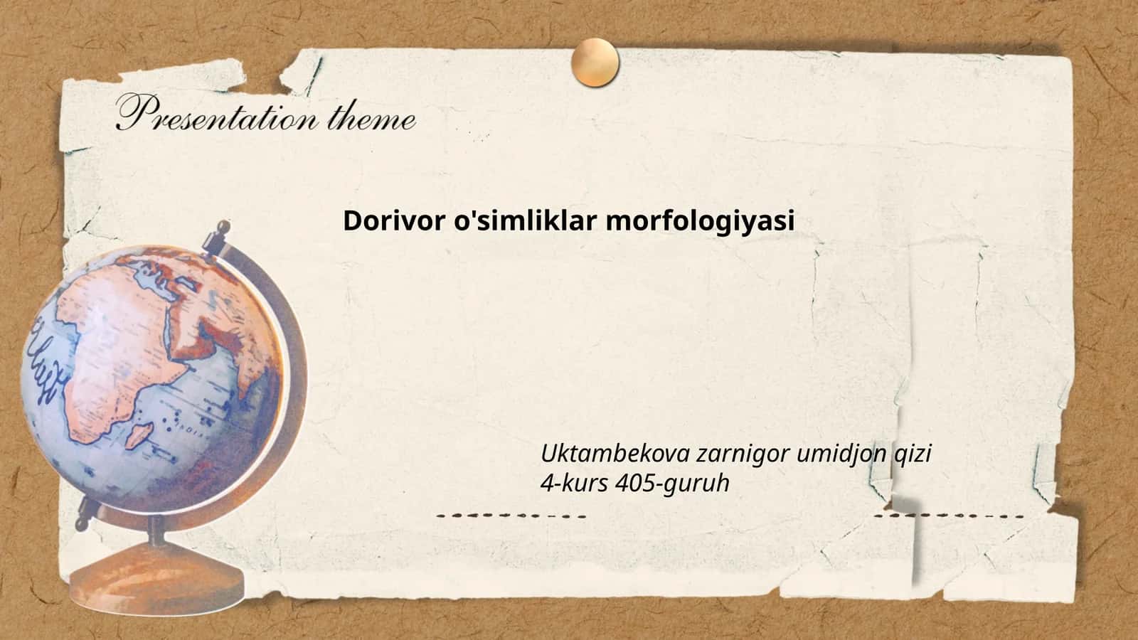 Ildiz morfologiyasi 1