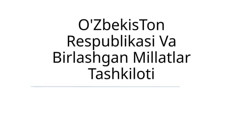 O'zbekistonning Birlashgan Millatlar Tashkilotiga qabul qilinishi 1
