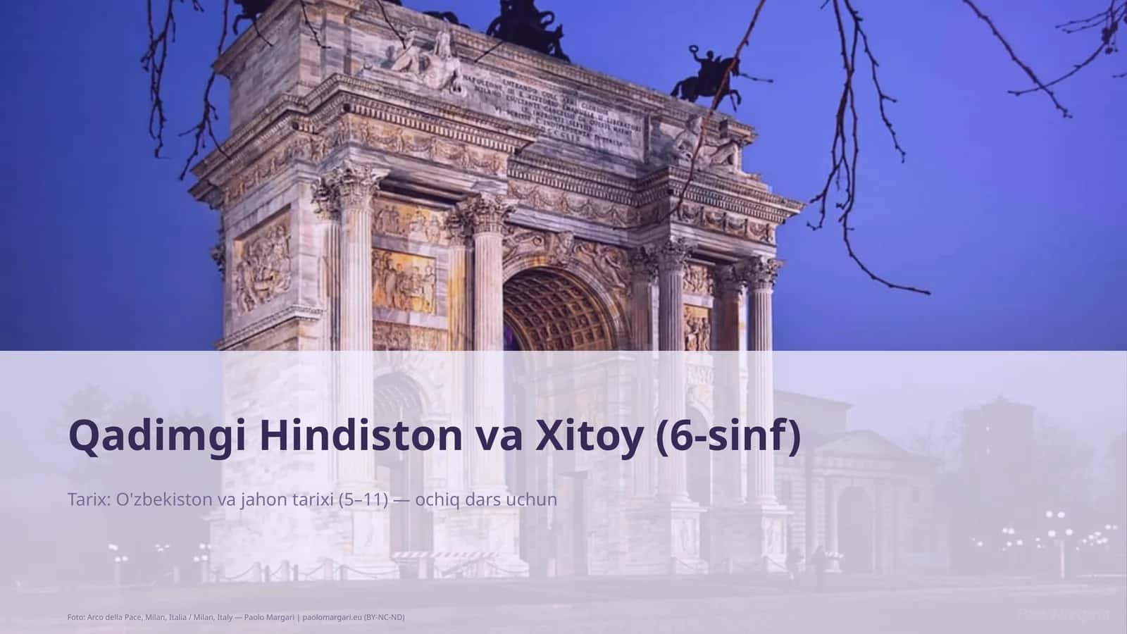 Qadimgi Hindiston va Xitoy (6-sinf) 1