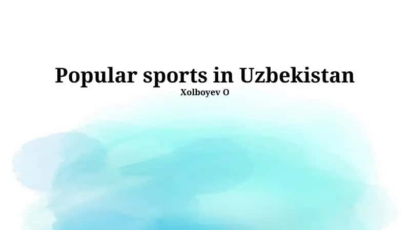 Uzbek Wrestling (Kurash) 1