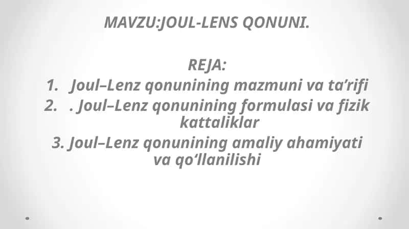 JOUL-LENS QONUNI 1