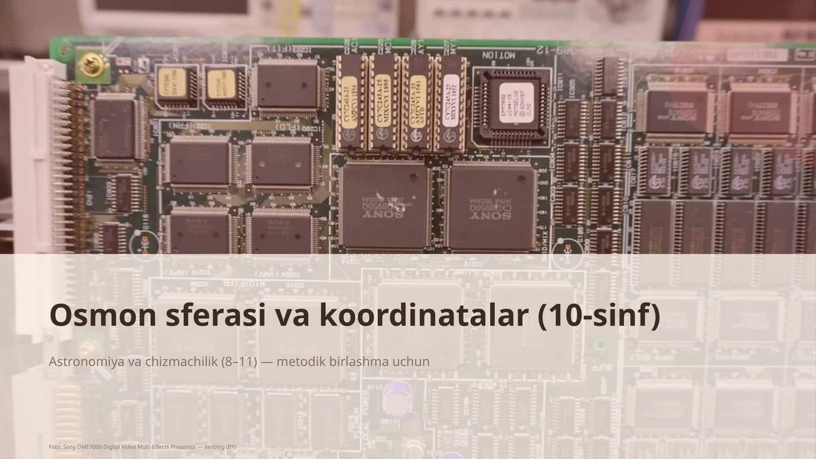 Osmon sferasi va koordinatalar (10-sinf) 1