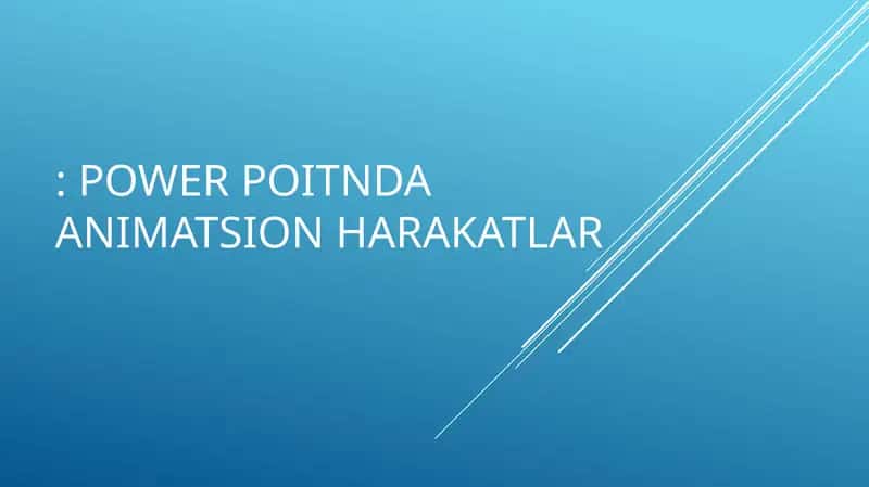 Power Poitnda Animatsion Harakatlar 1