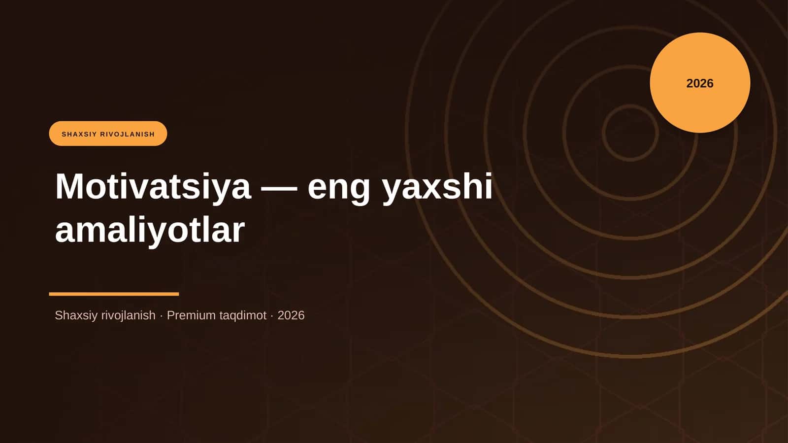 Motivatsiya — eng yaxshi amaliyotlar 1