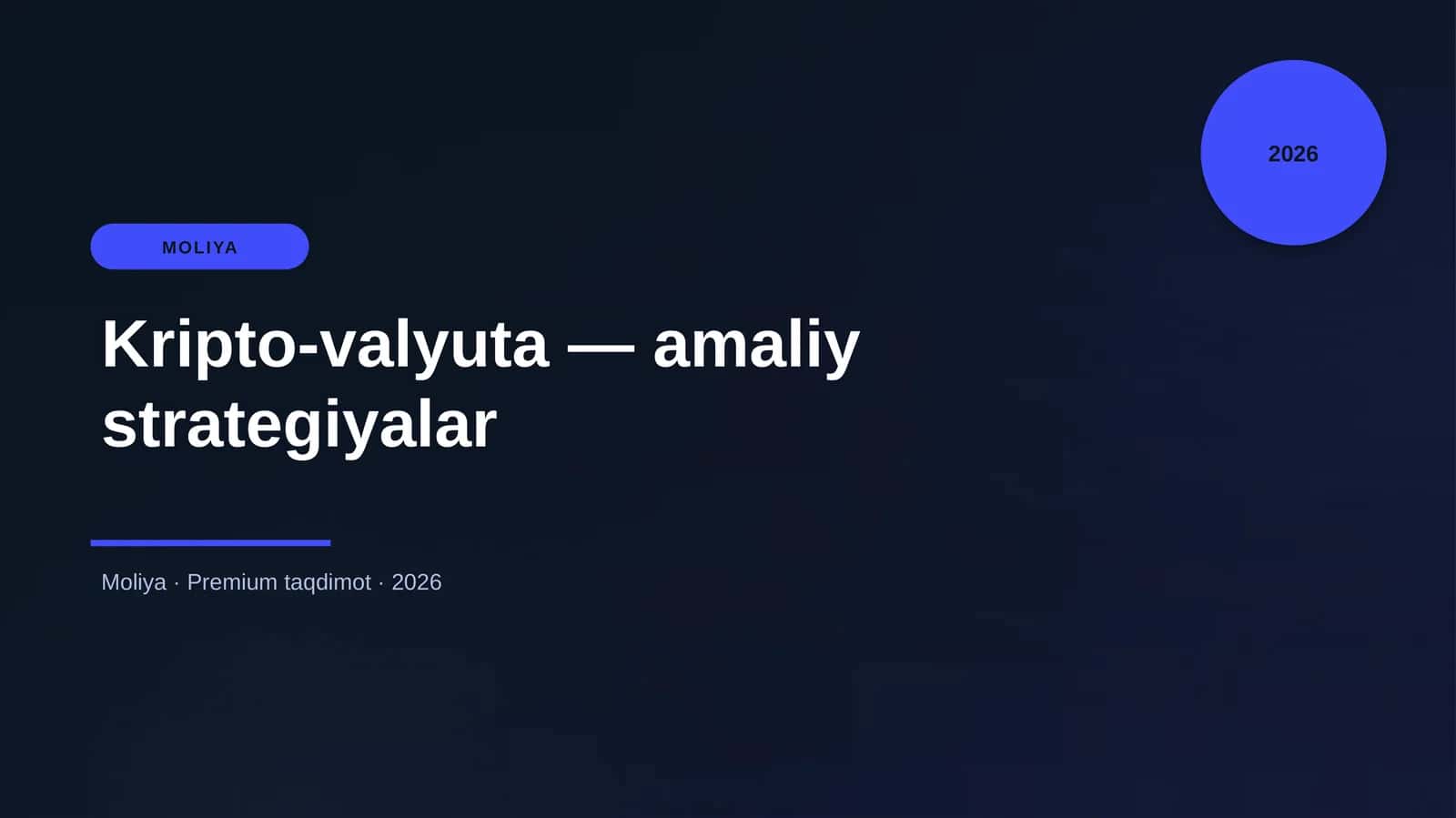 Kripto-valyuta — amaliy strategiyalar 1