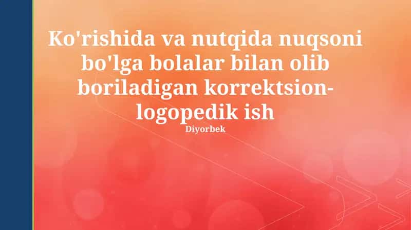 Korrektsion-logopedik ish 1