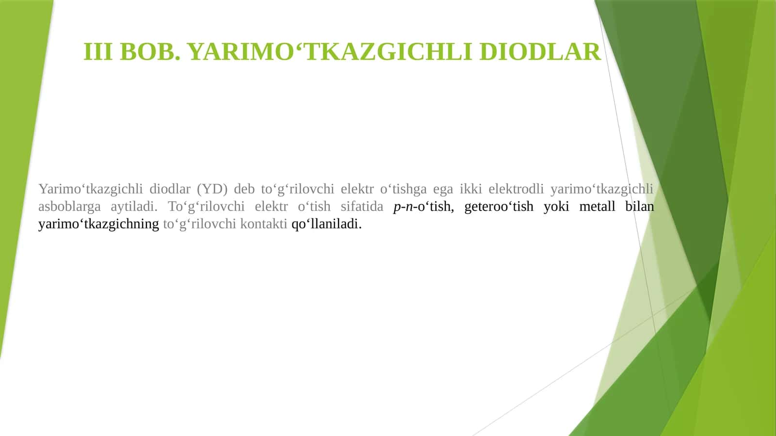 Yarimo‘tkazgichli diodlar 1