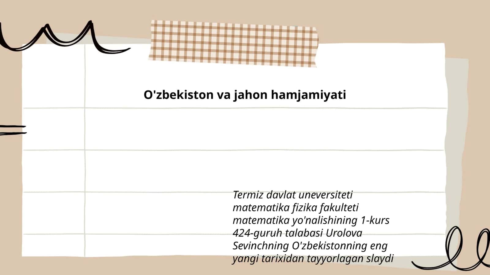 O'zbekiston va jahon hamjamiyati 1