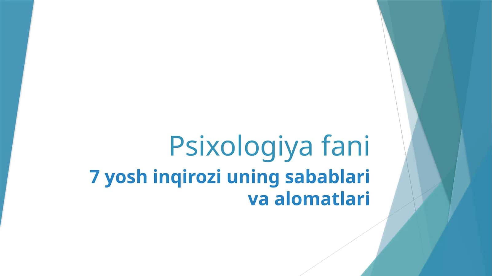 7 yosh inqirozi uning sabablari va alomatlari 1