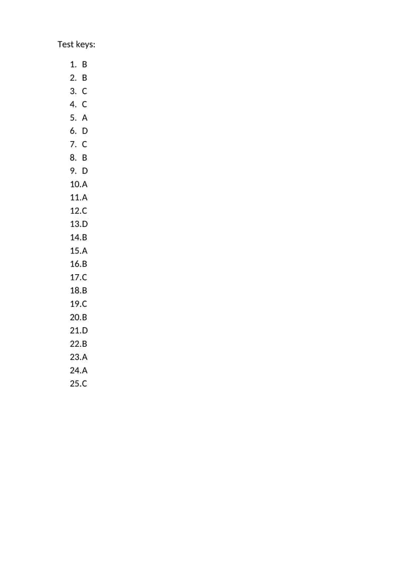 Test keys 1