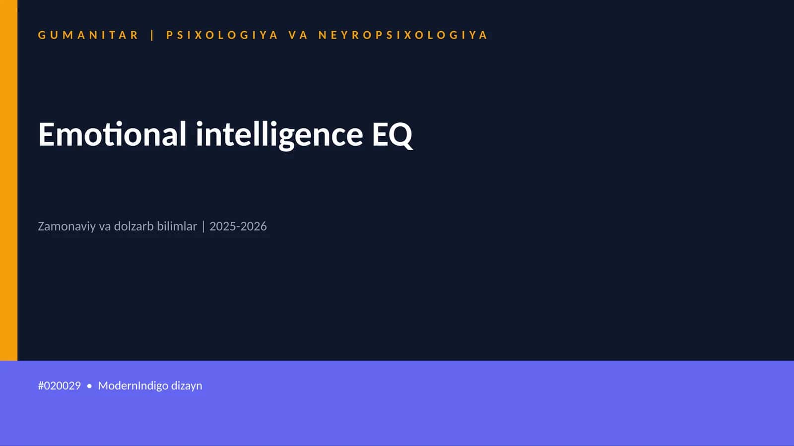 Emotional intelligence EQ 1