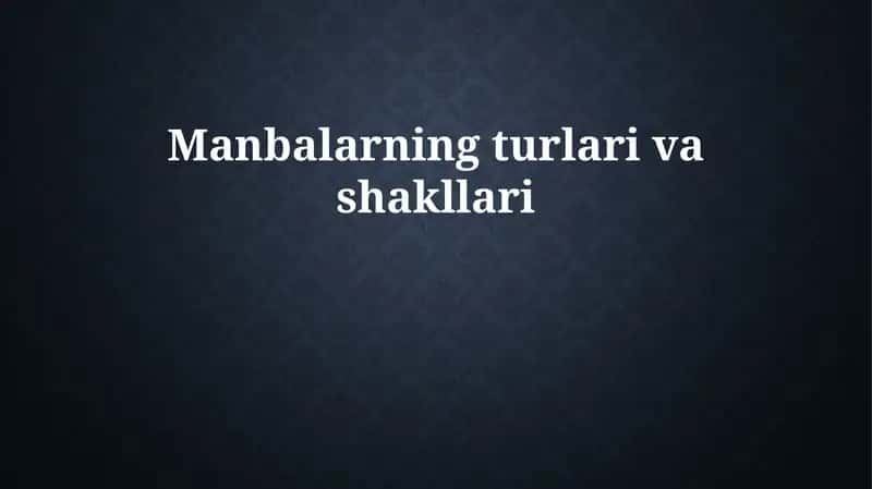 Ta'lim turlari va shakllari 1