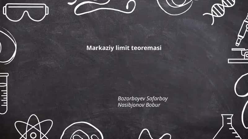 Markaziy limit teoremasi 1