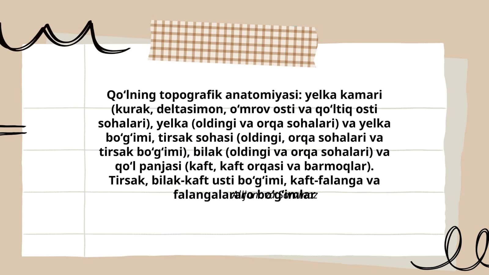 Qo‘lning topografik anatomiyasi 1