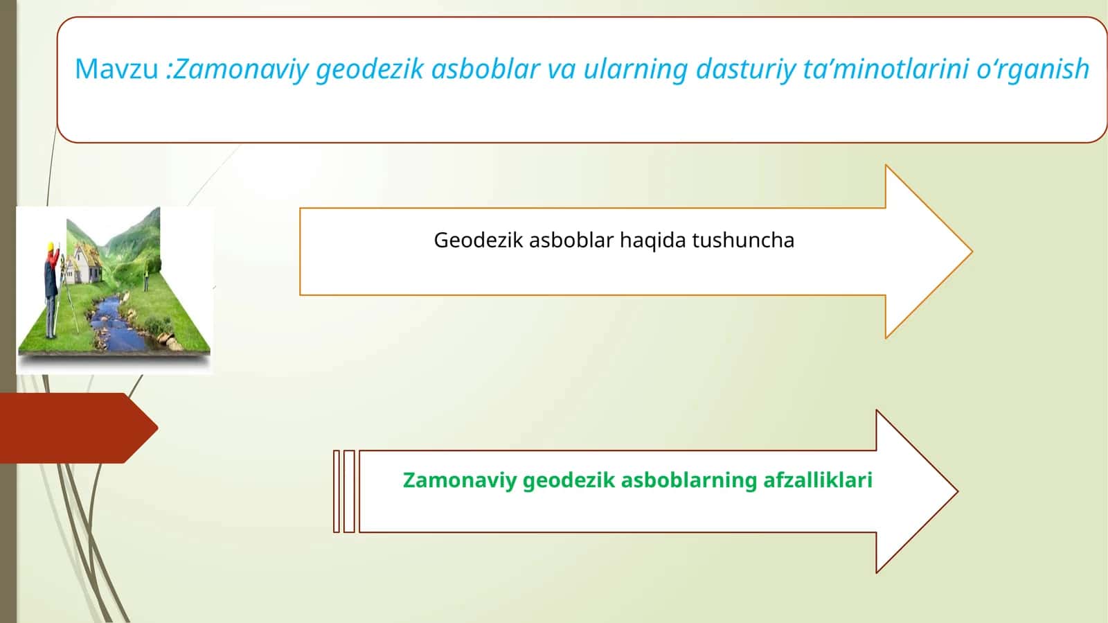 Zamonaviy geodezik asboblar va ularning dasturiy taʼminotlari 1