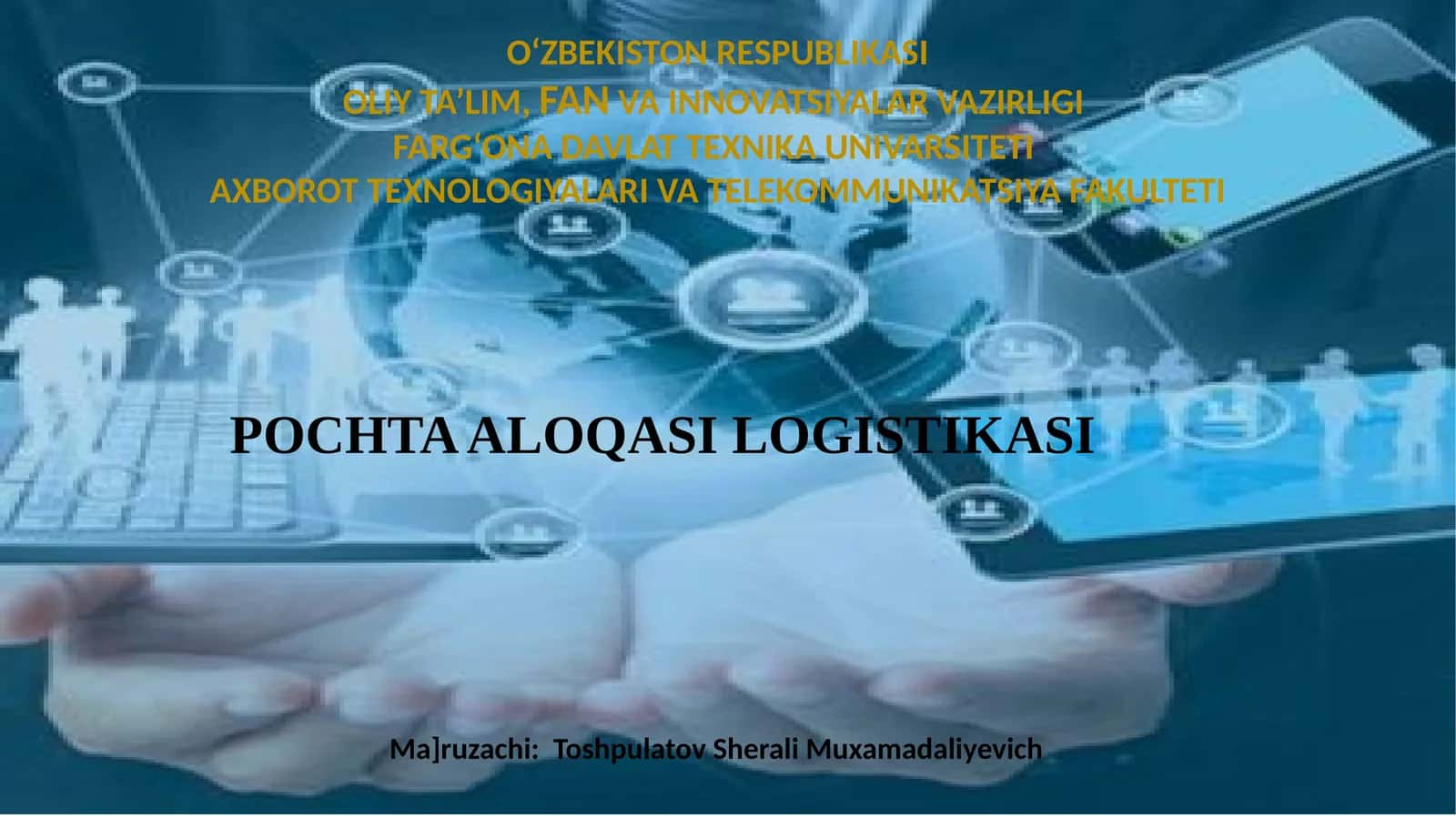 POCHTA ALOQASI LOGISTIKASI 1