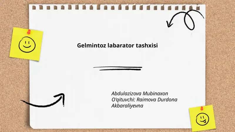 Gelmintoz labarator tashxisi 1
