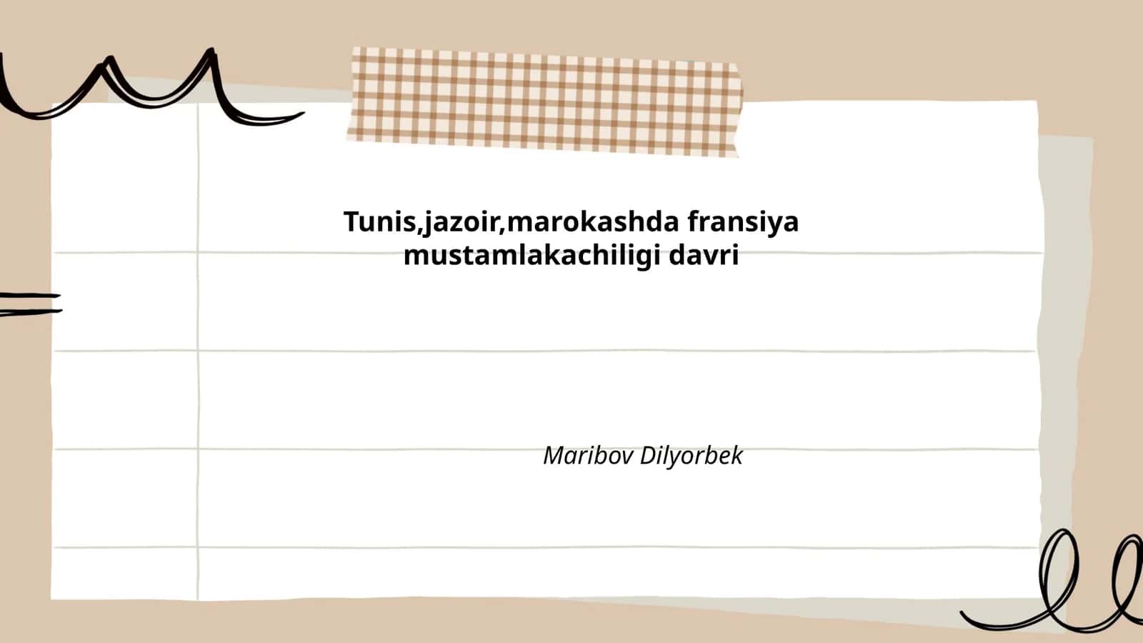 Tunisda Fransiya mustamlakachiligi davri 1