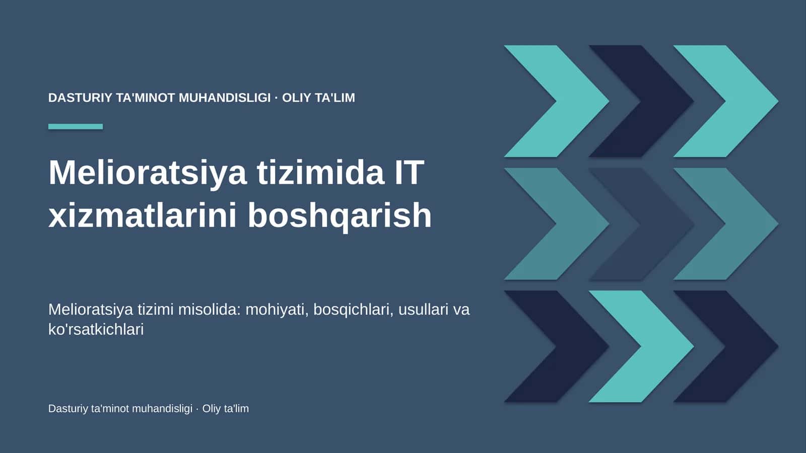 melioratsiya tizimida it xizmatlarini boshqarish 1556 1