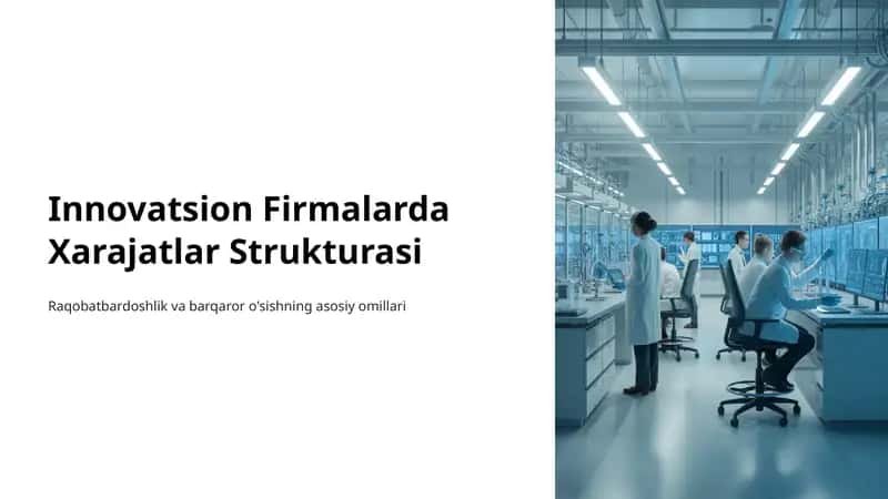 Innovatsion Firmalarda Xarajatlar Strukturasi 1