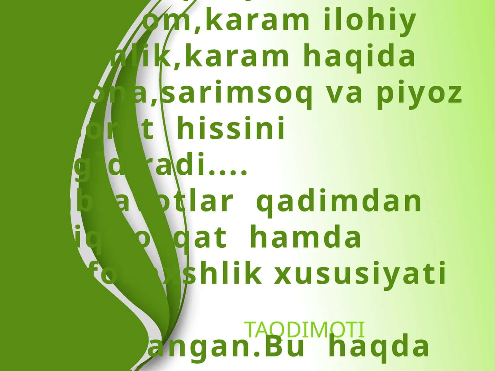Qadimgi sabzavotlar 1