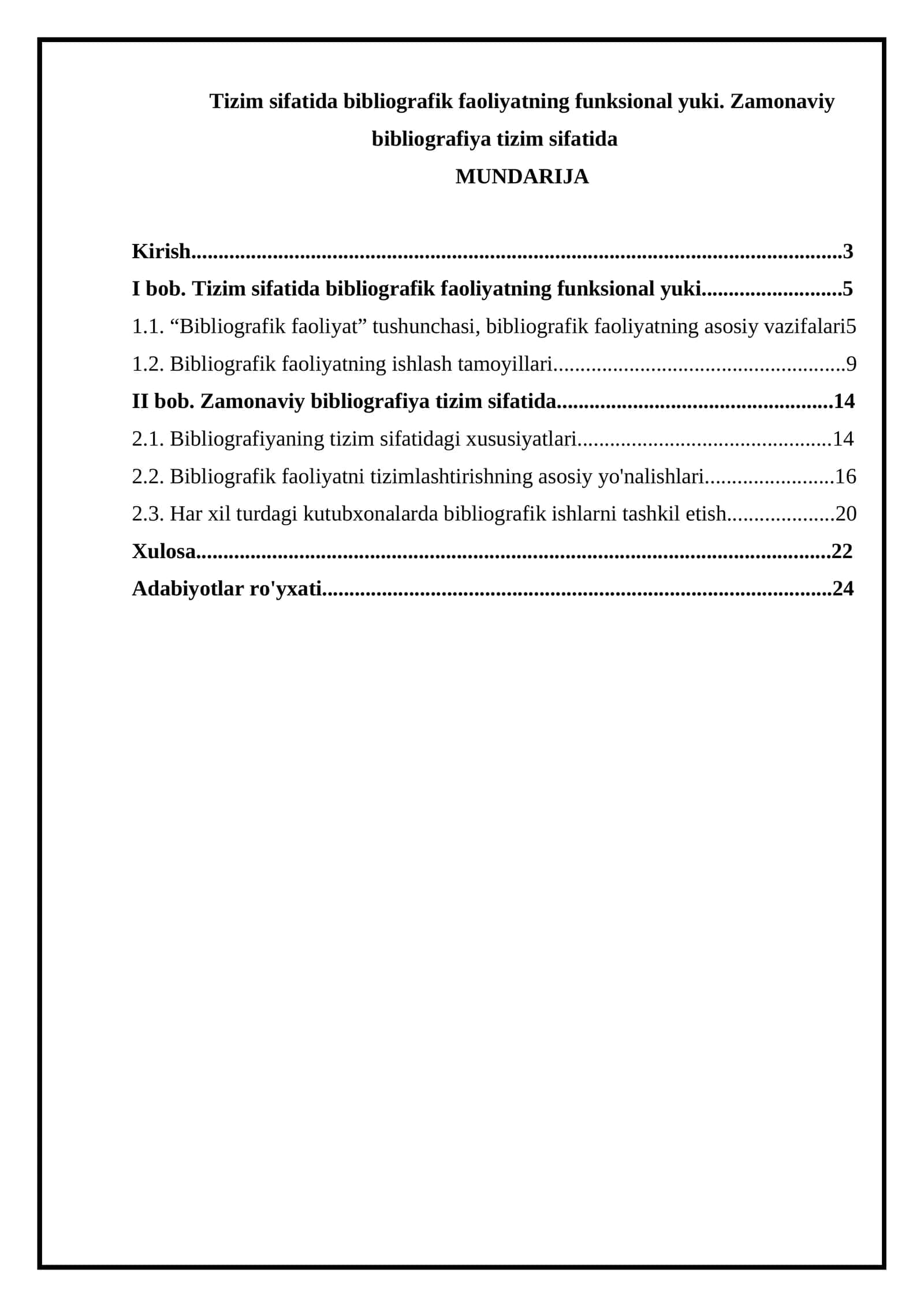 Zamonaviy bibliografiya tizim sifatida 1