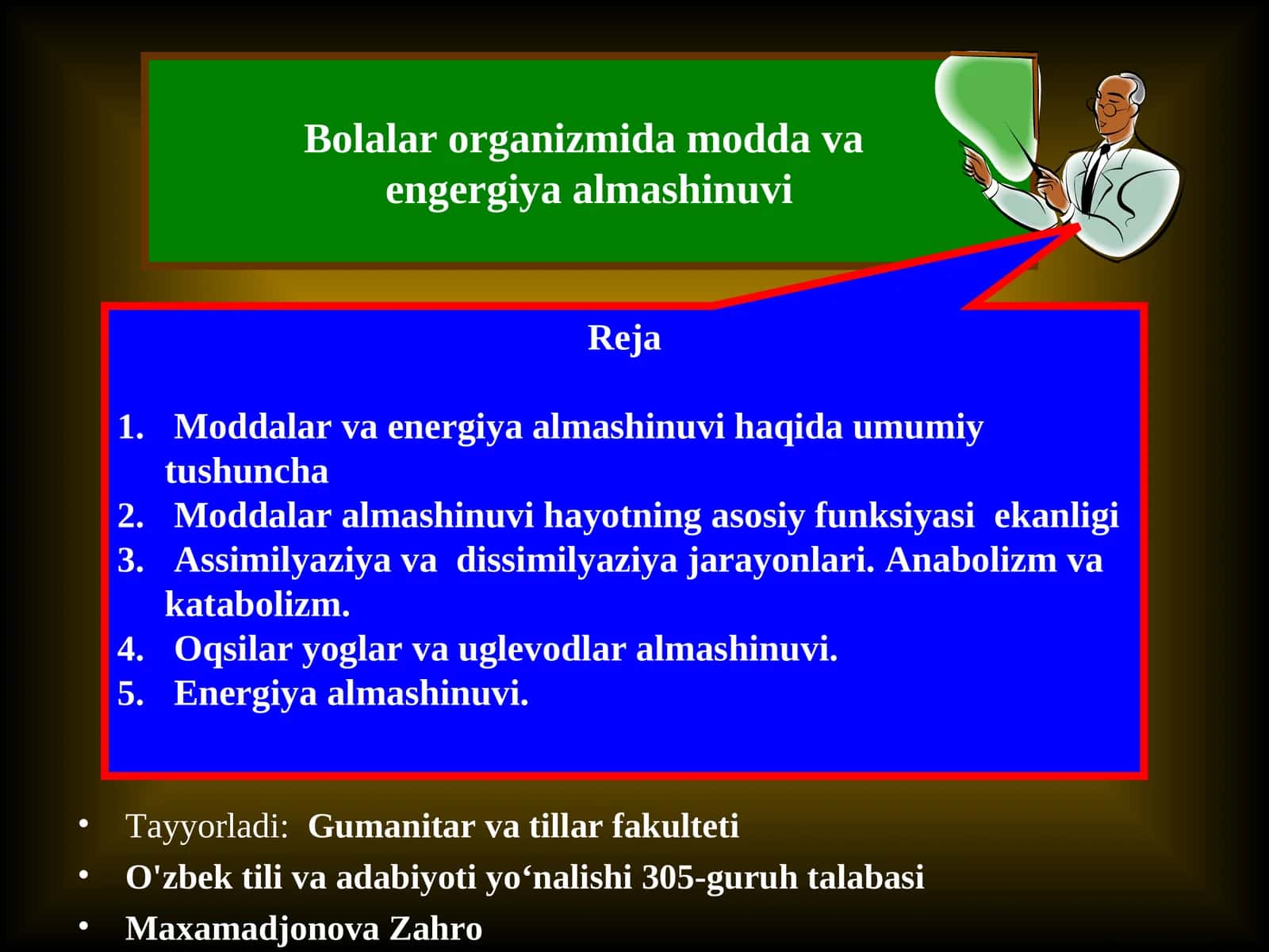 Bolalar organizmida modda va energiya almashinuvi 1