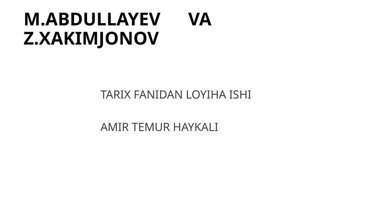 AMIR TEMUR HAYKALI 1